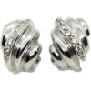 Pendientes plata rodiada y circonitas