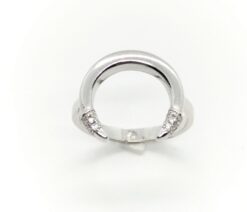 Anillo plata media luna