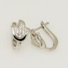 Pendientes plata rodiada tulipan
