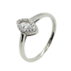 Anillo plata ovalado circonitas