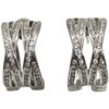 Pendientes plata rodiada con circonitas