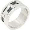 Anillo alianza acero Viceroy
