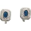 Pendientes plata piedra azul