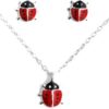 conjunto plata mariquitas color