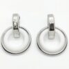 Pendientes acero Lotus con esmalte
