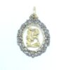 Colgante plata letra B