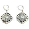Pendientes largos plata con circonitas