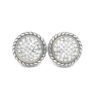 Pediente plata rodiada con circonitas