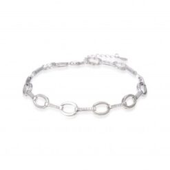 Pulsera plata rodiada circonitas