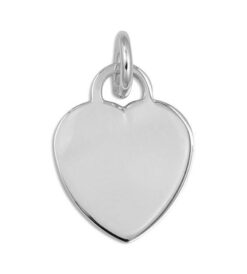 Colgante plata corazón liso