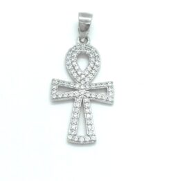 Cruz de la vida con circonitas