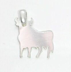 Colgante plata ley toro