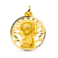 Medalla oro Virgen niña