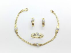 Juego Comunión oro con pulsera