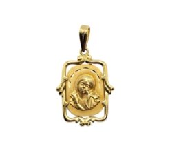 Medalla oro Virgen niña