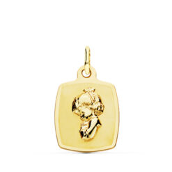 Medalla oro Bebé Virgen niña