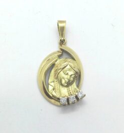 Medalla oro Virgen niña