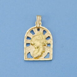 Medalla oro Virgen niña