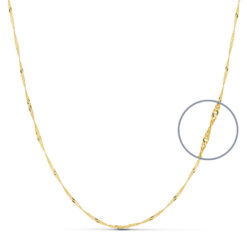 Cadena oro 18 k. Singapur 50 cm.