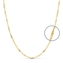 Cadena oro 18 k. Singapur 50 cm