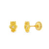 Pendientes búho con circonita para mujer, niña o bebé. Oro 18K