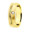 Alianzas boda oro amarillo con diamante