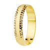 Alianza oro 18 k. bordes diamantados