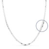 Cadena oro blanco 18 k. 40 cm