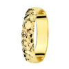 Alianza oro amarillo 18 kilates diamantada 4 mm.