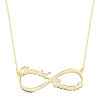 Gargantilla infinito nombres personalizables, Oro 18K