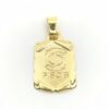 Colgante Horóscopo pergamino Piscis, oro 18K