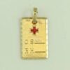 Colgante grupo sanguíneo, Oro 18K