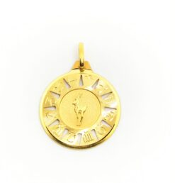Horóscopo colgante Capricornio, Oro 18K