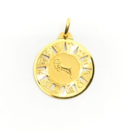 Horóscopo colgante Aries, Oro 18K