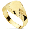 Sello oro 18 k. comunión labrado