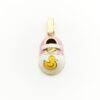 Colgante oro 18 k. botita esmaltada