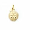 Colgante manzana mate-brillo, Oro 18K