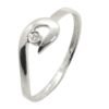 Anillo oro blanco diamante