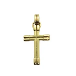 Cruz oro maciza lisa