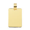 Chapa oro lisa rectangular