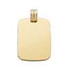 Chapa oro lisa rectangular