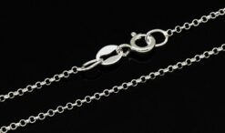 Cadena plata roló 40-60cm.