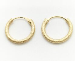 Pendientes oro aro matizado