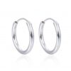 Pendientes plata aro 14 mm.