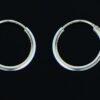 Pendientes aro lisos 14x1.2mm.