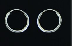 Pendientes aro lisos 14x1.2mm.
