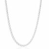 Cadena plata Bilbao 50-60cm.