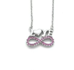 Gargantilla plata infinito con love
