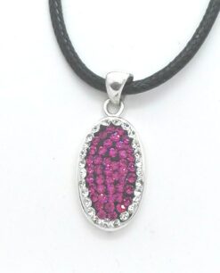 Colgante plata piedras swarovski