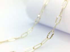Cadena oro 18 k. labrada 60 cm.